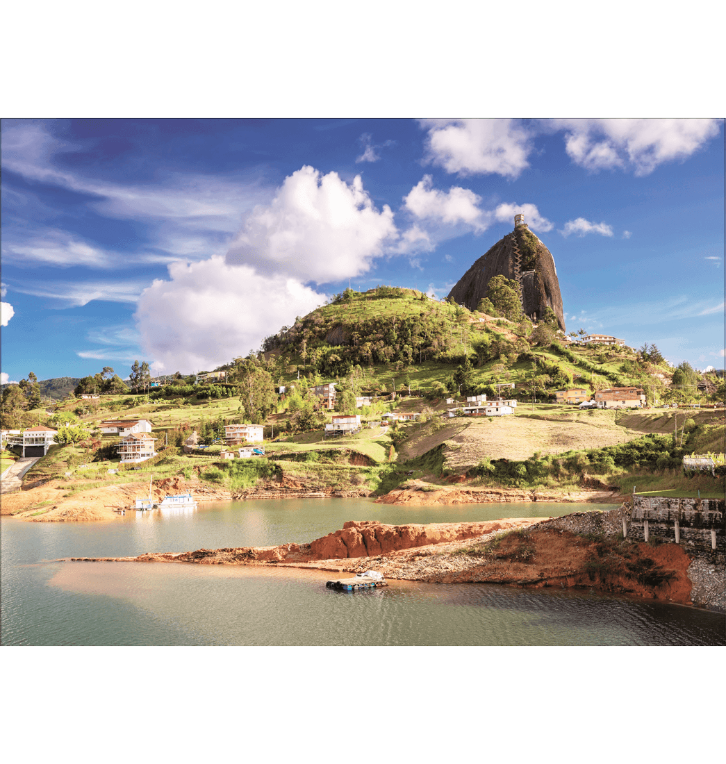 Rompecabezas de Colombia peñón de Guatapé